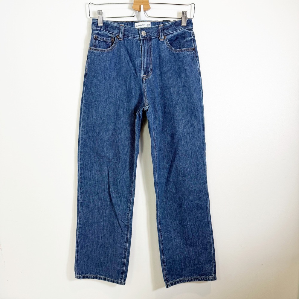 Abercrombie Kids Baggy Jeans Boys Size 15/16 Blue Denim Regular Fit Pants
